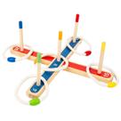 Brinquedo de aprendizagem precoce de madeira Ring Toss Game para crianças