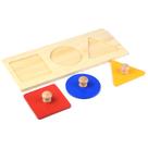 Brinquedo de aprendizagem precoce Montessori em forma de madeira