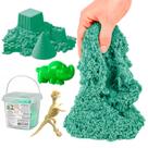 Brinquedo De Areia Mágica Massinha Para Modelar Com Fóssil De Dinossauro Moldes E Acessórios