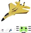 Brinquedo de avião de controle remoto Su-35 RC Glider com luzes de 2,4 GHz