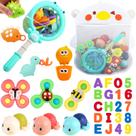 Brinquedo de banho LZZAPJ Baby para crianças de 1 a 3 com 36 letras e números de espuma