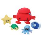 Brinquedo de Banho Manhattan Toy - Caranguejo de Neoprene com Esponjas e Esguicho