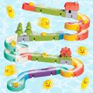Brinquedo de banho SOCBTNSO Duck Slide para crianças de 3 anos ou mais com 51 peças
