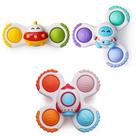 Brinquedo de Banho Ventosa Fidget Spinner Likee Strong para Bebês