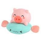 Brinquedo de banho Wind Up Swimming Pig Floating Baby ABS multicolorido