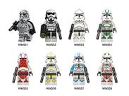 Brinquedo de blocos de construção em minifiguras Star Wars Storm Clone Soldier