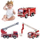 Brinquedo de bombeiros, brinquedo de caminhão de bombeiros,