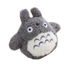 Brinquedo de boneca de pelúcia cinza Totoro 25 cm macio de anime recheado com algodão PP