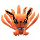 Brinquedo de boneca de pelúcia de nove caudas de 21 cm laranja para crianças e fãs de anime