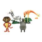 Brinquedo de boneco colecionável: girafas de Madagascar, 4 peças