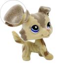 Brinquedo de boneco de animal flocado Collie Dog 5 cm PVC Fuzzy 2210
