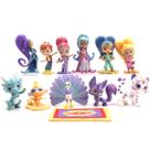 Brinquedo de boneco de anime colecionável Shimmers and Shines, 12 unidades