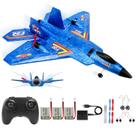 Brinquedo de caça a jato RC Airplane ANTSIR F-22 Raptor para crianças azul