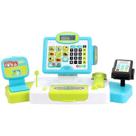 Brinquedo de caixa registradora com calculadora de scanner de alimentos cortável Brinquedo de caixa registradora com calculadora de scanner de alimentos cortável
