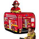 Brinquedo de caminhão de bombeiros Pop Up Tent PASUXI para crianças de 1 a 3 anos