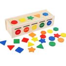 Brinquedo de classificação de formas e cores Montessori Educational Wood