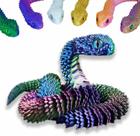 Brinquedo de cobra, animais impressos em 3D, articulação móvel, brinquedo Fidget
