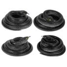 Brinquedo de cobra de borracha FOUUAAOOU, kit com 4 unidades, mamba-preta, 80 cm Brinquedo de cobra de borracha FOUUAAOOU, kit com 4 unidades, mamba-preta, 80 cm