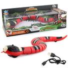 Brinquedo de cobra elétrico USB Simulação de plástico Smart