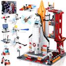 Brinquedo de construção Amoyasite Space Shuttle com 855 unidades para crianças de 6 a 12 anos