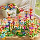 Brinquedo de Construção de Jardim de Flores TEMI (224 Peças) - Para Meninas de 3 a 6 Anos