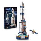 Brinquedo de construção: foguete de exploração espacial Jojo & Peach, 863 peças