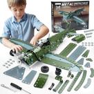 Brinquedo de construção Geangvn Metal Model Airplane 285 unidades de 8 anos ou mais