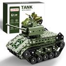 Brinquedo de construção Lucky Doug Model Army Tank 284 peças para crianças de 8 a 12 anos Brinquedo de construção Lucky Doug Model Army Tank 284 peças para crianças de 8 a 12 anos