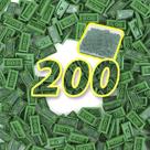 Brinquedo de construção MALEKO Money Tiles Bank Bill 100 dólares x200