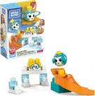 Brinquedo de construção Mega Bloks Peek A Blocks Penguin Slide 14 peças