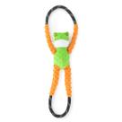 Brinquedo de Corda para Puxar Cachorro ZippyPaws RopeTugz Sapo Durável com Apito