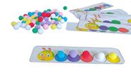 Brinquedo De Cores Lagarta Pareamento De Cores Autistas pompons coloridos Brinquedo De Cores Lagarta Pareamento De Cores Autistas pompons coloridos
