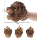 Brinquedo de cosplay Hand Puppet Lion para crianças, de borracha macia realista