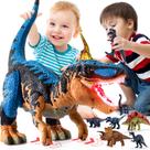 Brinquedo de dinossauro BlMukce Large Tyrannosaurus Rex com mais de 10 dinossauros