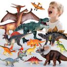 Brinquedo de dinossauro Dfirsa para crianças de 3 a 8 anos com 14 figuras realistas