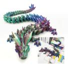 Brinquedo de dragão impresso em 3D, Dak Haan, 61 cm, flexível e articulado