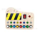 Brinquedo de educação infantil com interruptor LED Busy Board para crianças