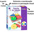 Brinquedo De Encaixe Educativo 3 Anos Montessori 16 Peças Prancha De Seleção Nig Brinquedos