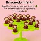 Brinquedo de Equilíbrio Macaquinhos na Árvore Jogo Divertido para Crianças