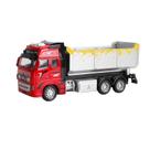 Brinquedo de escavadeira de cimento fundido para crianças Fire Truck Red