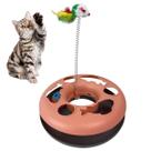 Brinquedo de Gato Pet Bola Guizo Ratinho Mola Animal de Estimaçao Brinquedo Interativo Entretenimento Lazer Seguro Diversao