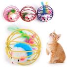Brinquedo de Gato, ratinho na gaiola com Catnip