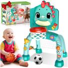 Brinquedo de ginástica esportiva infantil Zerhunt Dino Basketball Soccer 68 cm