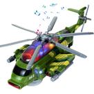 Brinquedo de helicóptero Bloolilies, brinquedos de avião para crianças de 1 a 3 a 5 anos, helicóptero de brinquedo de avião infantil com luzes e música para meninos e meninas de 3 a 5 6 a 7 anos - Brinquedos de avião militar Bump and Go