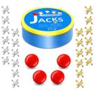 Brinquedo de jogo Jacks Game Sisland Metal Jax para crianças e adultos com 24 conectores
