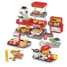 Brinquedo de loja de fast food Pretend Play com cafeteira e leitor de cartão