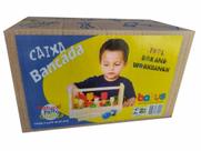 Brinquedo De Madeira Caixa Bancada De Ferramentas Brinquedo De Madeira Caixa Bancada De Ferramentas