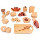 Brinquedo de madeira para cortar frutas de cozinha para crianças