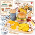 Brinquedo de madeira Play Food Set Airlab para crianças de 1 a 3 anos