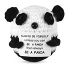 Brinquedo de malha Panda NQEUEPN Funny Positive Panda com cartão
